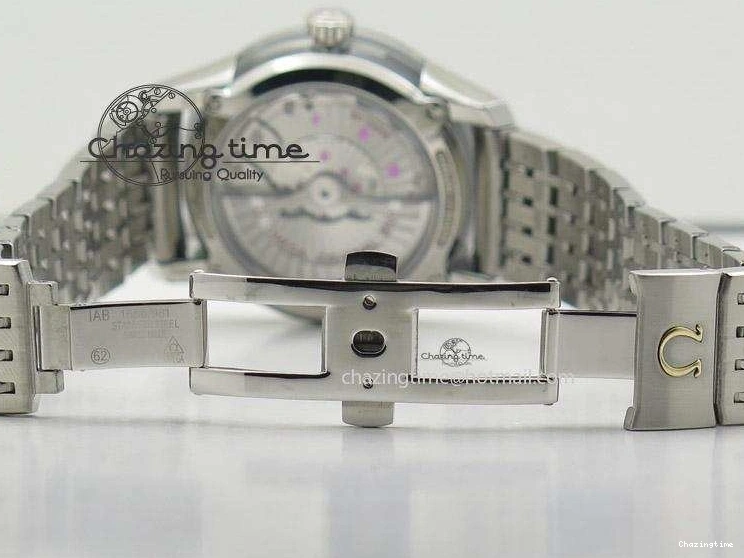 0226 De Ville Hour Vision Co-Axial 41mm SS V6F Best Edition Black Dial On SS Bracelet A BestValue 8277